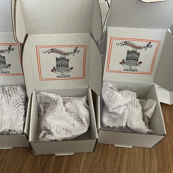 Hermes Empty White Gift Box Shipping Box - Picture 1 of 9